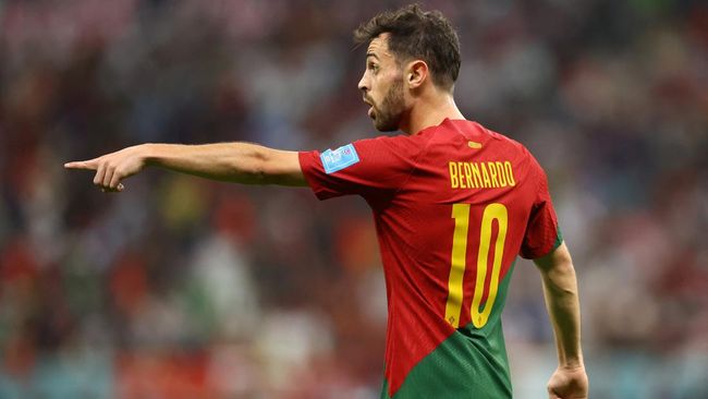 Bernardo Silva menjadi satu-satunya pemain Portugal yang tak ikut merayakan gol pertama timnya ke gawang Swiss pada babak 16 besar Piala Dunia 2022.