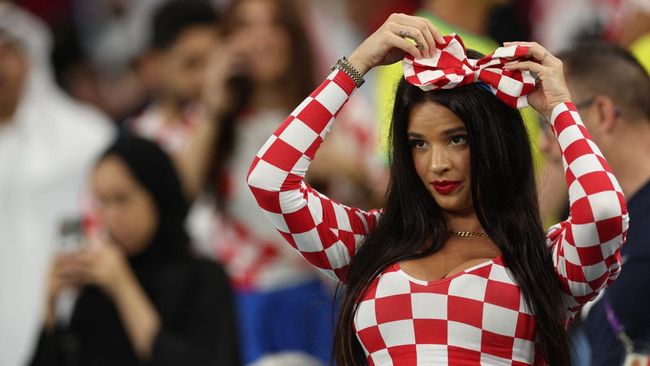 Sebelum menjadi salah satu sorotan di Piala Dunia 2022 Ivana Knoll sudah menjadi pendukung setia Kroasia sejak lama.