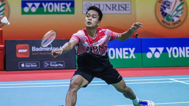 Indonesia menyisakan tiga wakil di babak semifinal India Open 2023 yang digelar di KD Jadhav Indoor Hall, Sabtu (21/1).