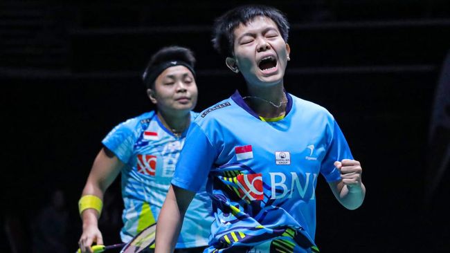 Ganda putri Indonesia Apriyani Rahaya/Siti Fadia Silva berhasil melaju ke babak 16 besar Indonesia Masters 2023.