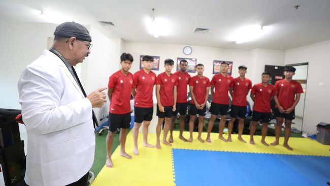 Pemain Timnas Indonesia U-17 proyeksi Piala Dunia U-17 2023 menjalani tes kesehatan di Medical Center PSSI, GBK Arena, Jakarta, Senin (10/7).