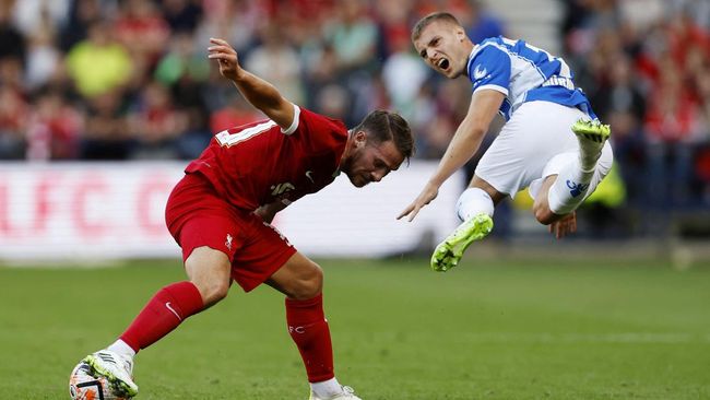 Liverpool berhasil mengalahkan Darmstadt dalam laga uji coba di Preston, Selasa (8/8) dini hari WIB.