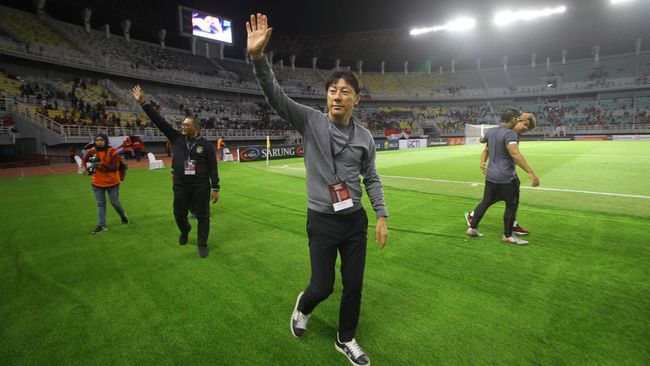 Pelatih Shin Tae Yong memberikan apresiasi tinggi kepada pemain Timnas Indonesia U-23 usai menang telak 9-0 atas Taiwan pada Kualifikasi Piala Asia U-23 2024.