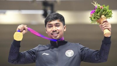 Pelatih Timnas Menembak Indonesia Masruri mengungkapkan kunci keberhasilan Muhammad Sejahtera Dwi Putra meraih medali emas di Asian Games 2023.