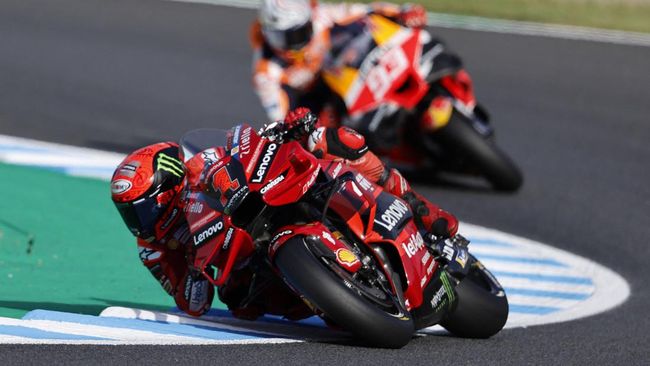 Pembalap Ducati Francesco Bagnaia dalam situasi yang tidak ideal di MotoGP Mandalika 2023 usai gagal ke kualifikasi kedua (Q2).