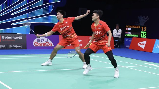 Ganda putra Indonesia Leo Rolly Carnando/Daniel Marthin gagal ke babak semifinal China Masters 2023 usai dikalahkan Satwiksairaj Rankireddy/Chirag Shetty.