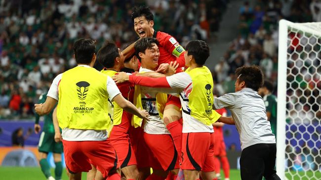 Korea Selatan mengemas kemenangan atas Arab Saudi dalam laga 16 besar Piala Asia 2023 (2024).