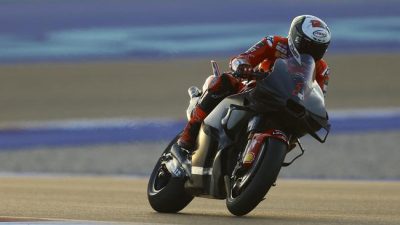 Pembalap Ducati Francesco Bagnaia jadi yang tercepat dalam tes resmi MotoGP Qatar 2024 di Sirkuit Lusai pada hari kedua, Selasa (20/2).